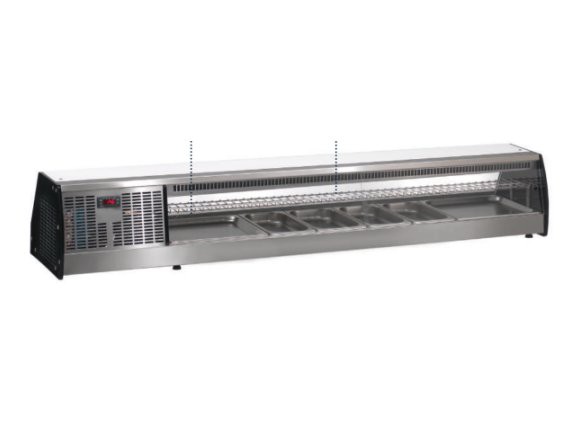 Vetrina refrigerata statica SUSHI - TAPAS 8 SHS.